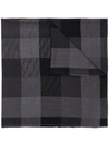 Fendi Tonal Ff Check Shawl - Black