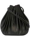 Ma+ Schultertasche Aus Kalbsleder In Black