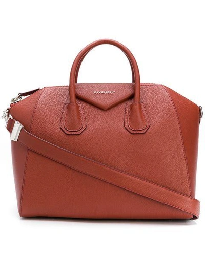 Givenchy Medium Antigona Bag In Brown