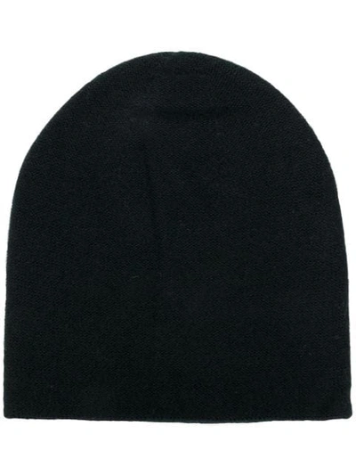 Warm-me Knitted Beanie In Black