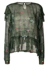 Preen Line Bryoni Floral Printed Top - Green