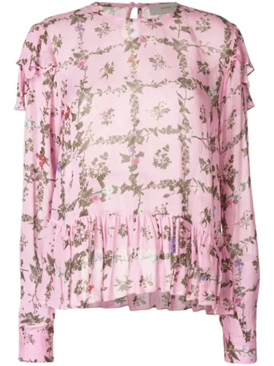 Preen Line Bryoni Floral Printed Blouse In Pink