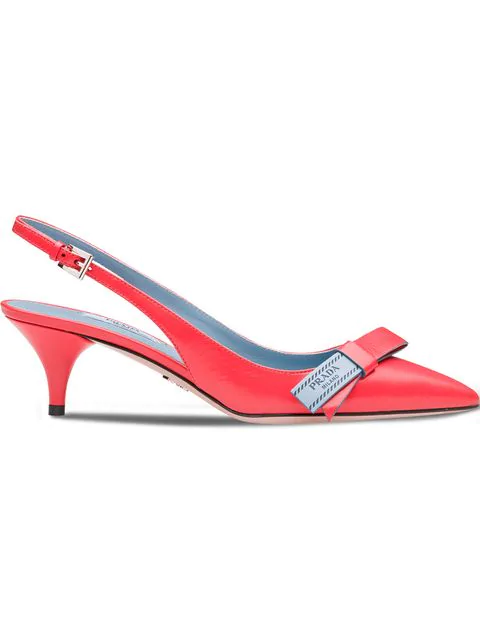 prada etiquette slingback flat