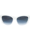 Moschino Eyewear 56mm Gradient Cat Eye Sunglasses - White
