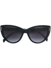 Moschino Eyewear Cat Eye Sunglasses In Black
