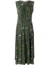 Preen Line Clementina Floral Printed Dress In Green