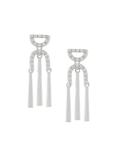 V Jewellery Rita Earrings In Metallic