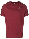Kappa Logo Stripe T-shirt - Red