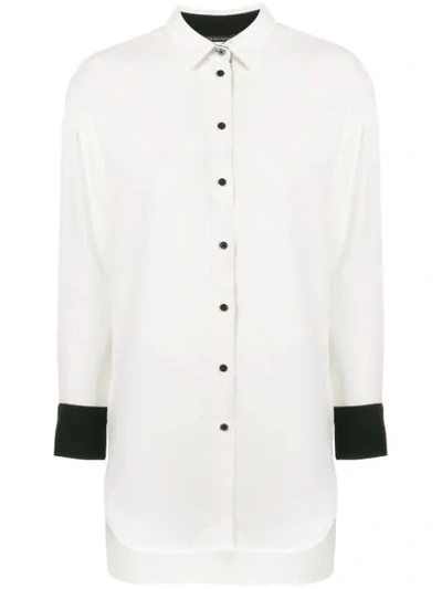 Armani Exchange Long Length Shirt - White