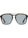 Gucci Eyewear Square-frame Acetate Sunglasses - Brown