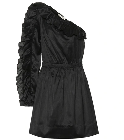 Ulla Johnson Falaise Silk-blend Minidress In Black