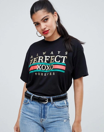 Ax Paris Perfect Short Sleeve T-shirt - Black