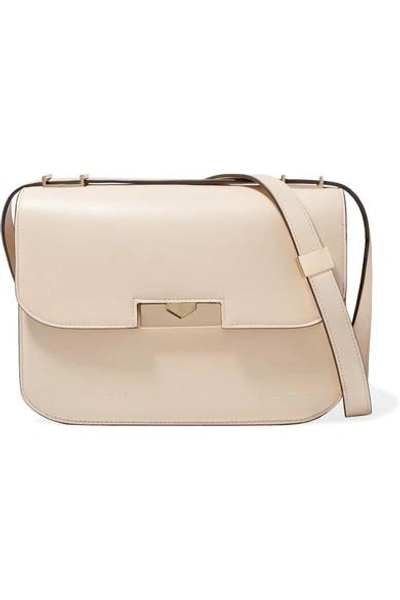 Victoria Beckham Eva Leather Shoulder Bag In Cream