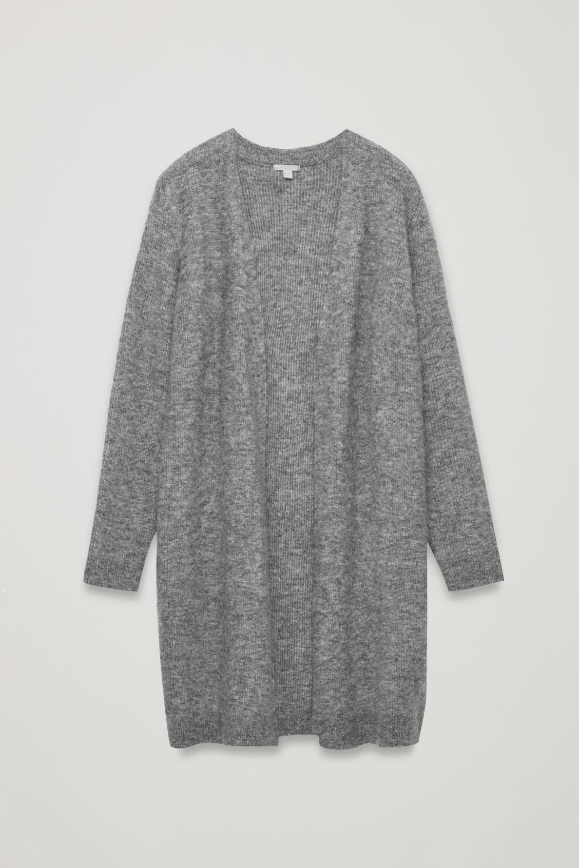 Cos Oversized Wool-blend Cardigan In Grey | ModeSens