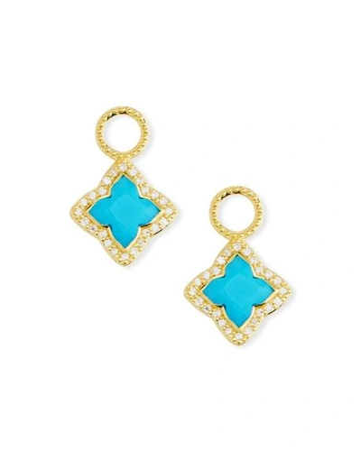 Jude Frances 18k Gold Moroccan Turquoise Flower Earring Charms