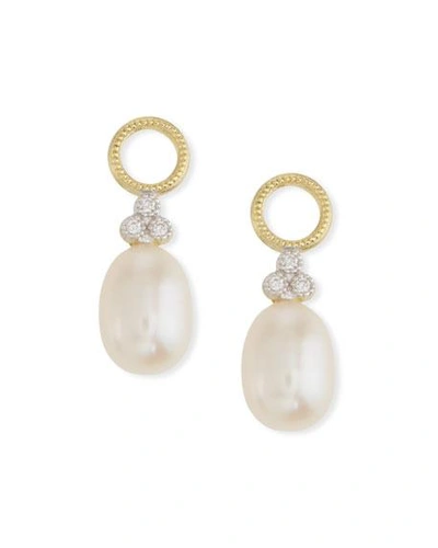 Jude Frances 18k Gold Provence Pearl Briolette Earring Charms