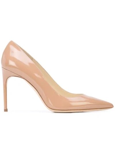 Brian Atwood Classic Pointed Pumps - Brown