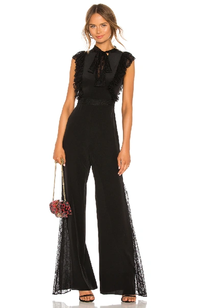 Alexis Gislane Tie Neck Jumpsuit In Black