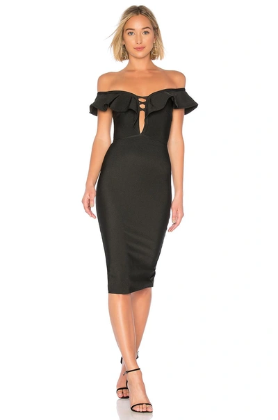 About Us Reagan Bandage Dress In Black