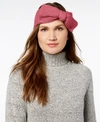 Kate Spade New York Solid Bow Knit Headband In Azalea Pink