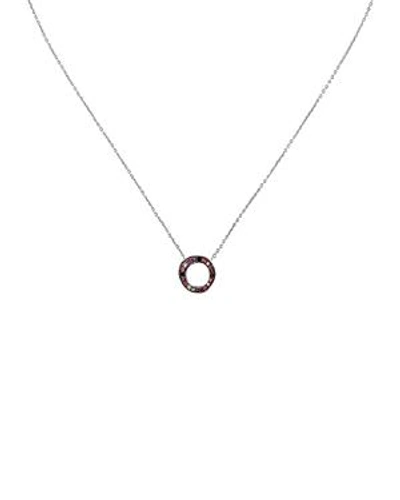 Adore Multicolor Crystal Mini Circle Pendant Necklace, 16