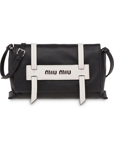 Miu Miu Grace Lux Shoulder Bag In Black