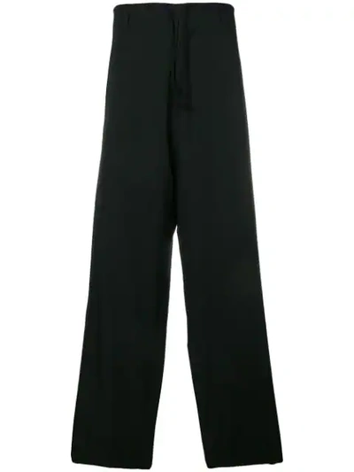 Yohji Yamamoto Wide Tailored Trousers - Black