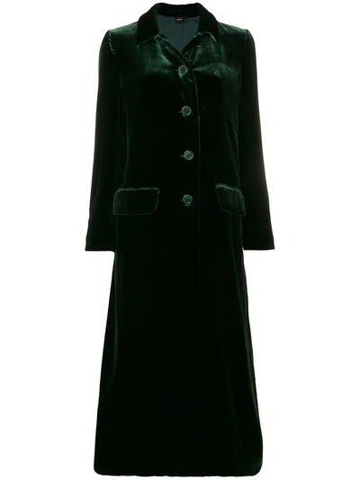 Aspesi Single Breasted Long Coat - Green