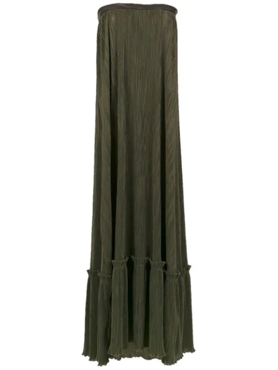Adriana Degreas 'tqc' Pleated Dress In Green