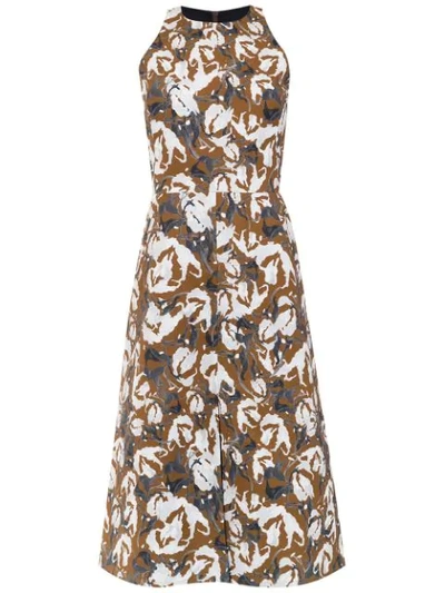 Andrea Marques Printed Dress In White