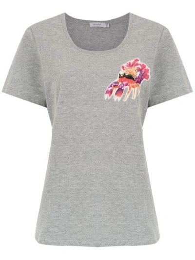 Isolda Nina Printed T-shirt In Grey