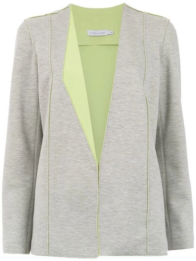 Mara Mac Panelled Blazer In Grey