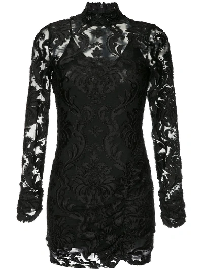 Alice Mccall Electric Avenue Lace Dress In Black