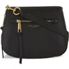 Marc Jacobs Recruit Leather Saddle Bag In Nero