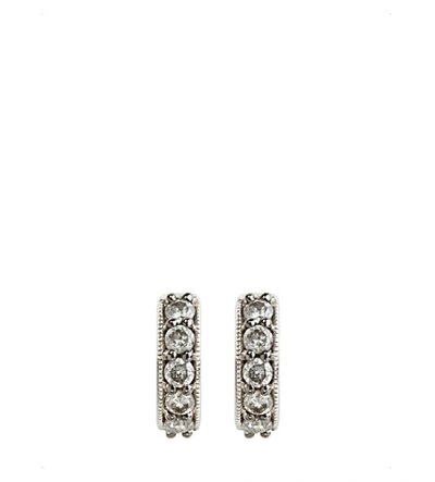 Annoushka Dusty Diamonds 18ct White-gold And Diamond Hoop Earrings