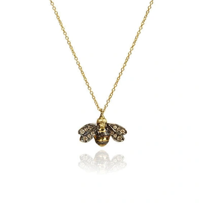 Annoushka Love Diamonds 18ct Yellow-gold Bee Pendant Necklace