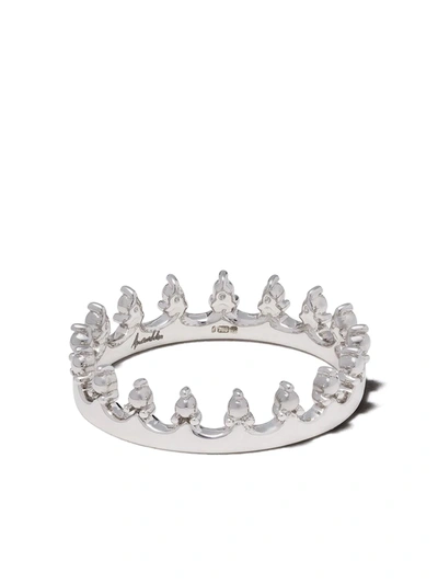 Annoushka 18kt White Gold Crown Ring