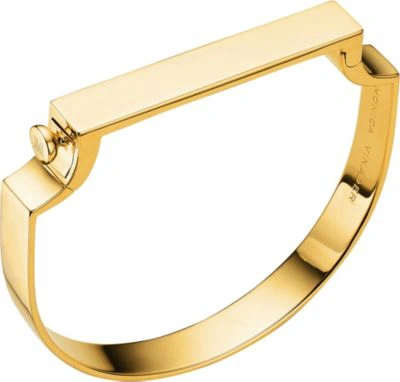 Monica Vinader Womens Yellow Signature 18ct Yellow-gold Vermeil Bangle