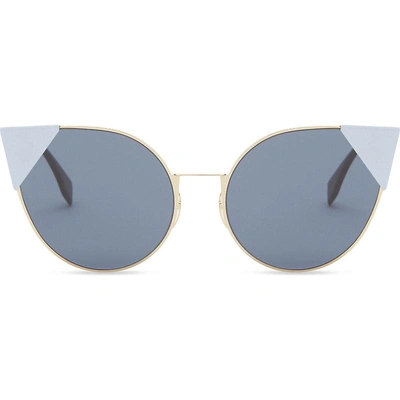 Fendi Ff0190/s Lei Cat-eye Frame Sunglasses In Gold