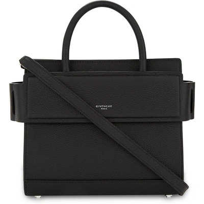 Givenchy Mini Horizon Leather Cross-body Bag In Nero