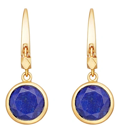 Astley Clarke Women's Yellow Gold Stilla 18ct Gold-plated Lapis Lazuli Earrings