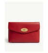 Mulberry Darley Leather Pouch In Ruby Red