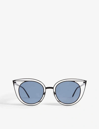 Thierry Lasry 08o000160 Morphology Cat-eye Sunglasses In Blue Dark