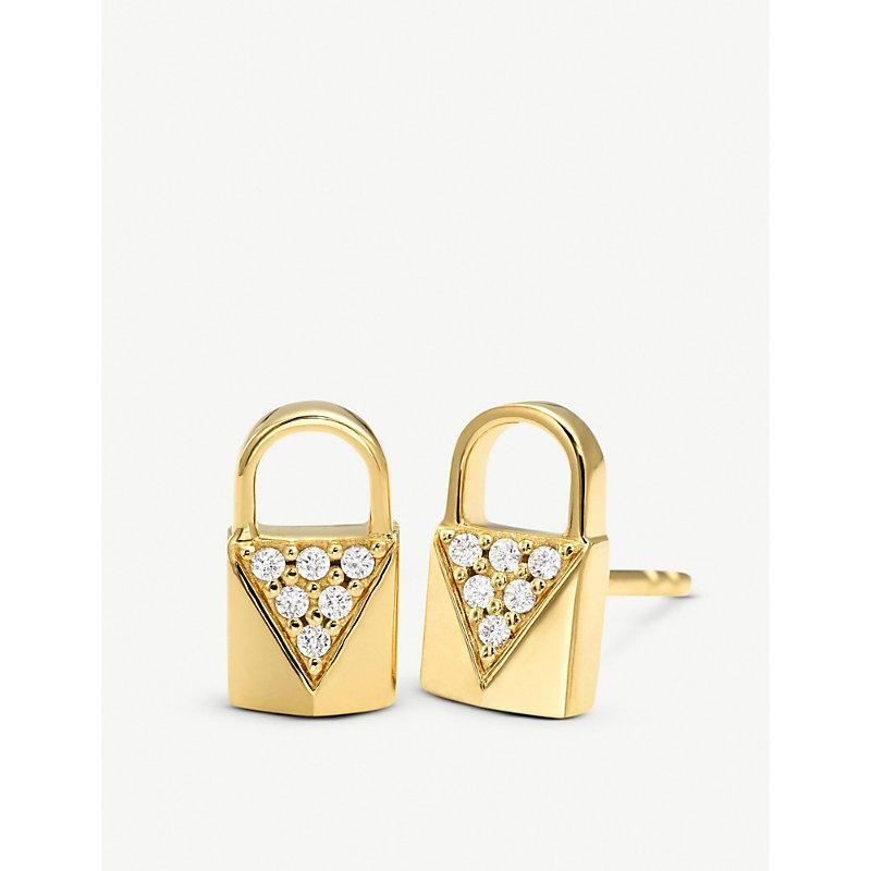 michael kors padlock earrings