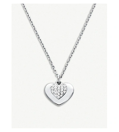 Michael Kors Love Heart Sterling Silver Necklace