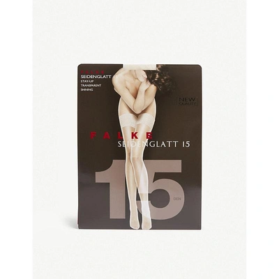 Falke Seidenglatt 15 Denier Stay-ups In 2579 Champagne