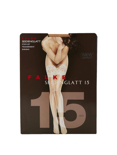 Falke Seidenglatt 15 Denier Hold-ups In 4169 Powder