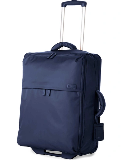 Lipault Blue Foldable Two-wheel Suitcase, Size: 65cm
