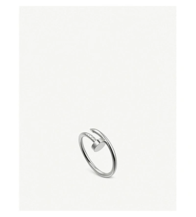 Cartier Juste Un Clou 18ct White-gold Ring In White Gold