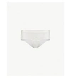Simone Perele Wish Mesh And Lace Shorts In Ivory (cream)